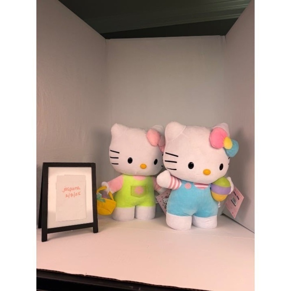 NWT Hello Kitty 2026 Easter Greeter Pair (Green and Blue ) Burlington Pair - Picture 2 of 5